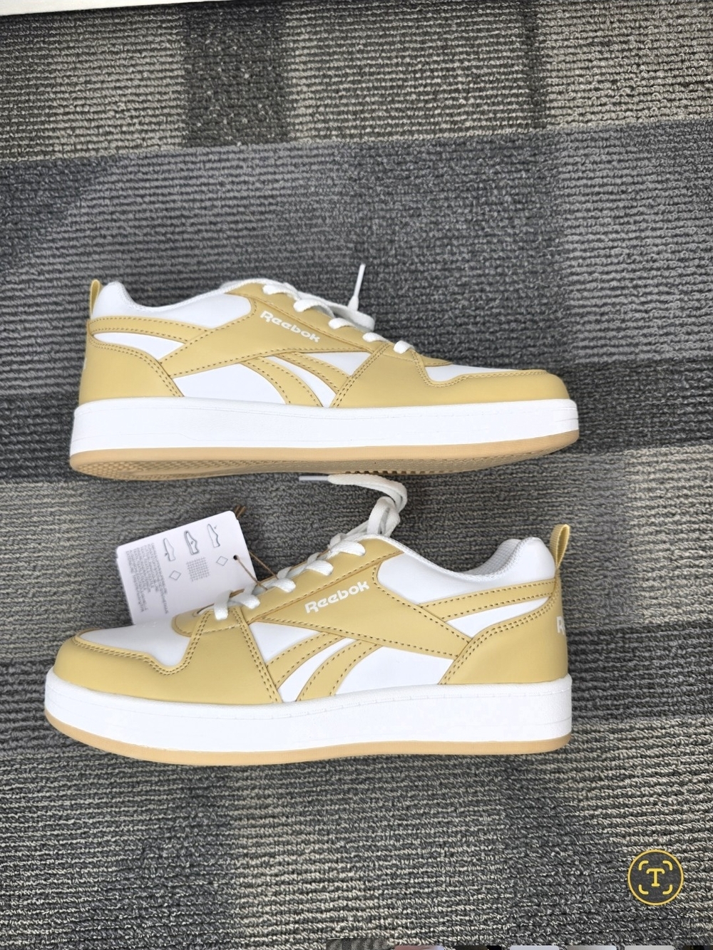 Reebok Royal Prime 2.0 Low-Top Sneakers in Beige and White